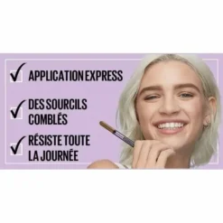 Maybelline 05 Black Brown - Crayon à Sourcils Express... -Chic Beauté Soldes 05 black brown crayon a sourcils express brow satin duo crayon et poudre de maybelline new york 4