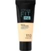 Maybelline 110 Porcelaine - Fond De Teint FIT ME... -Chic Beauté Soldes 110 porcelaine fond de teint fit me matte poreless de maybelline