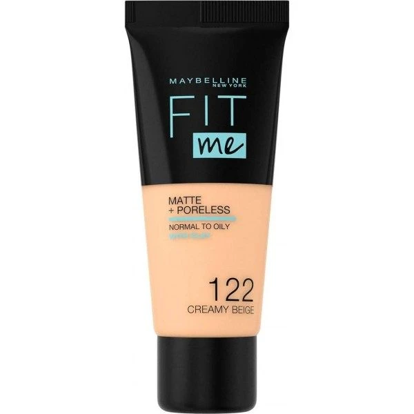 Maybelline 122 Beige - Fond De Teint FIT ME MATTE &... 3 Maybelline 122 Beige - Fond De Teint FIT ME MATTE &...