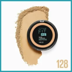 Maybelline 128 Warm Nude - Poudre Compacte FIT ME... 7 Maybelline 128 Warm Nude - Poudre Compacte FIT ME... -Chic Beauté Soldes 128 warm nude poudre compacte fit me matte poreless de maybelline new york 2