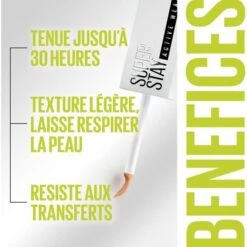 Maybelline 20 Sand - Correcteur Anti-Cernes Superstay... -Chic Beauté Soldes 20 sand correcteur anti cernes superstay active wear longue tenue jusqua 30h de maybelline new york 2