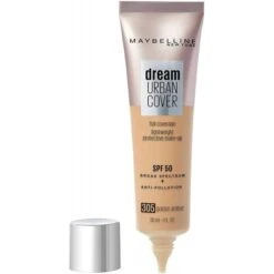 Maybelline 305 Ambre Doré - Perfecteur De Teint Haute... 6 Maybelline 305 Ambre Doré - Perfecteur De Teint Haute... -Chic Beauté Soldes 305 ambre dore perfecteur de teint haute protection dream urban cover de maybelline new york 1