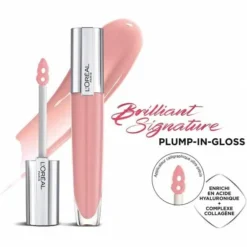 L'Oreal 402 I Soar - Brilliant Signature... -Chic Beauté Soldes 402 i soar brilliant signature plump in gloss effet repulpant hydratant enrichi en acide hyaluronique de loreal paris 2