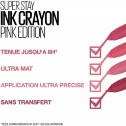 Maybelline 80 Run The World - Crayon Rouge à Lèvres... 11 Maybelline 80 Run The World - Crayon Rouge à Lèvres... -Chic Beauté Soldes 80 run the world crayon rouge a levres superstay ink de maybelline new york 4