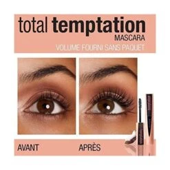 Maybelline Noir - Mascara Volume Total Temptation De... -Chic Beauté Soldes noir mascara volume total temptation de gemey maybelline 4