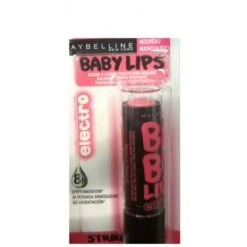 Maybelline Strike A Rose - Baume à Lèvres Hydratant... -Chic Beauté Soldes strike a rose baume a levres hydratant electro baby lips gemey maybelline 1