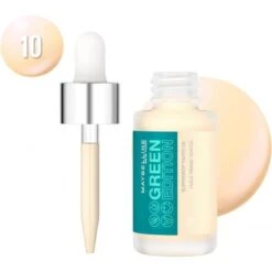Maybelline Teinte 10 - Fond De Teint Huile Sèche... -Chic Beauté Soldes teinte 10 fond de teint huile seche teintee visage superdrop green edition tinted oil de maybelline new york 1