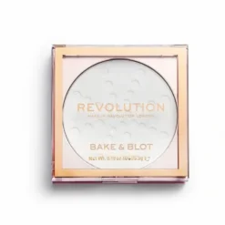 Makeup Revolution White - Poudre Compacte Bake & Blot De...